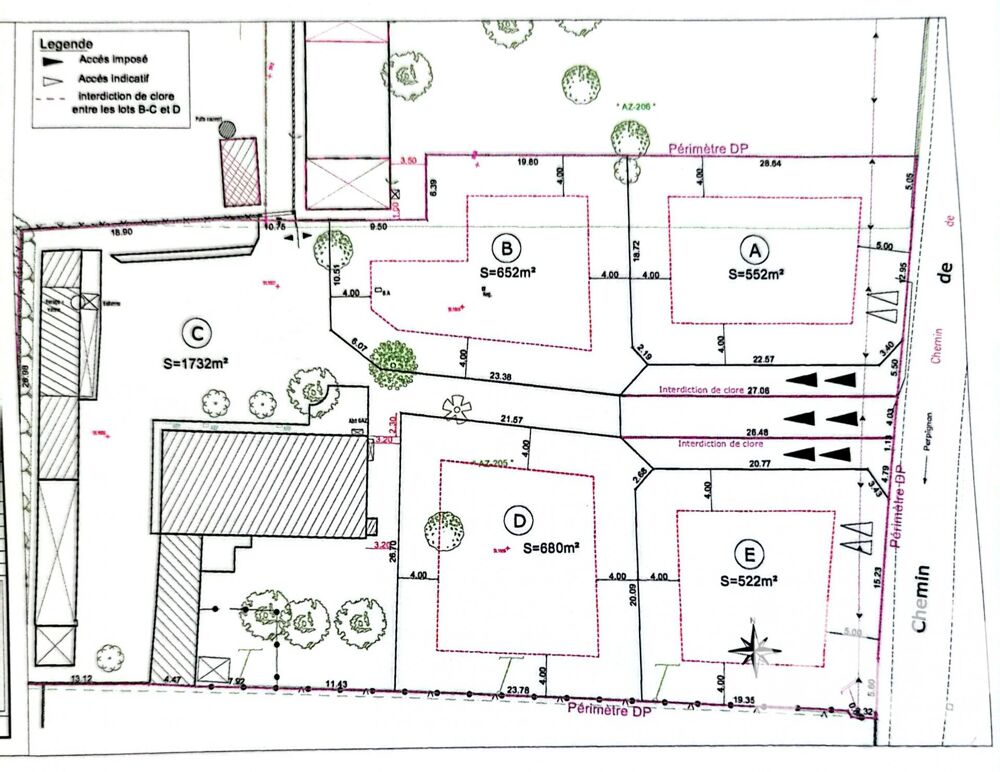 Vente Terrain Vente Terrain à bâtir 522 m&sup2; Pia
