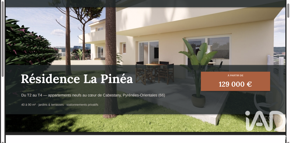 Vente Appartement 2 pièces