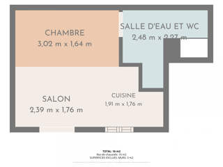  Appartement à vendre 1 pièce 16 m²