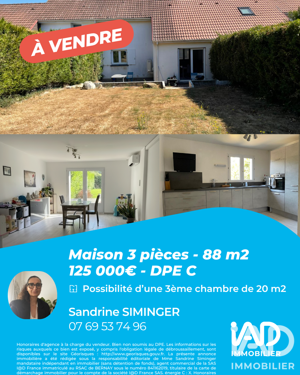 Vente Maison Vente Maison traditionnelle 3 pièces Broglie