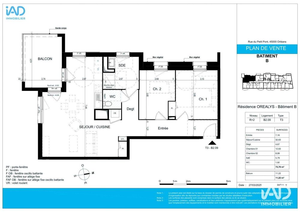 Vente Appartement Vente Appartement 3 pièces Orléans