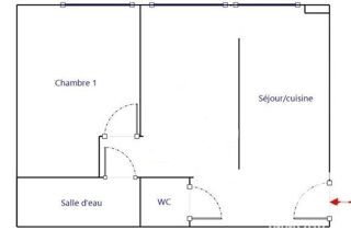  Appartement à louer 2 pièces 30 m²