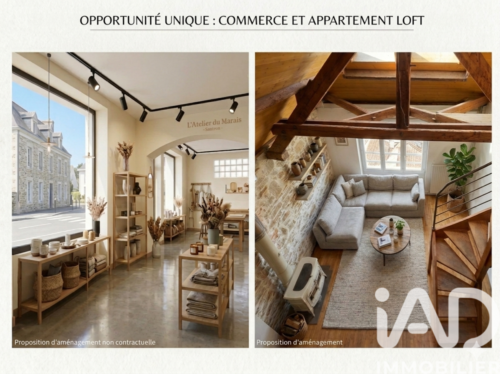   Vente Boutique/Local commercial 113 m&sup2; 