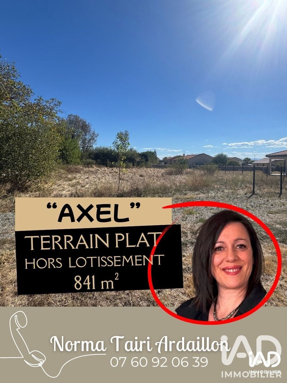Vente Terrain Vente Terrain à bâtir 841 m&sup2; Pouilly-lès-feurs