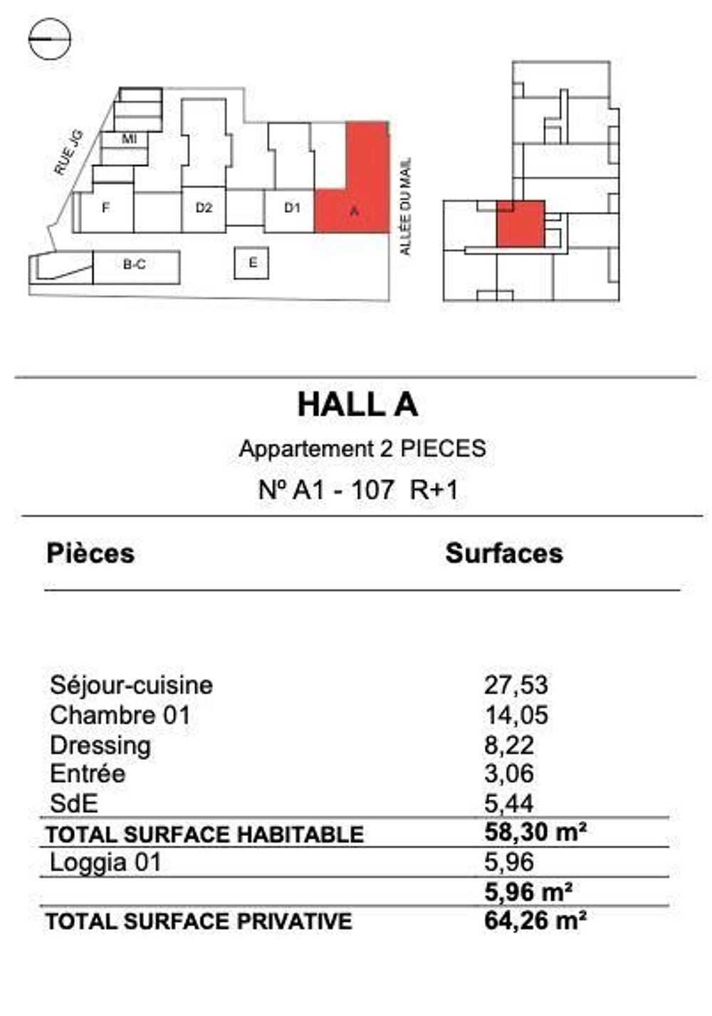 vente Appartement - 2 pièce(s) - 58 m² La Rochelle (17000)