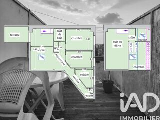  Appartement � vendre 4 pi�ces 78 m�
