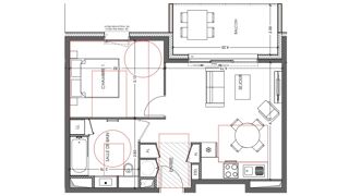  Appartement à vendre 2 pièces 44 m²