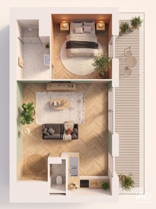  Appartement à vendre 2 pièces 49 m²