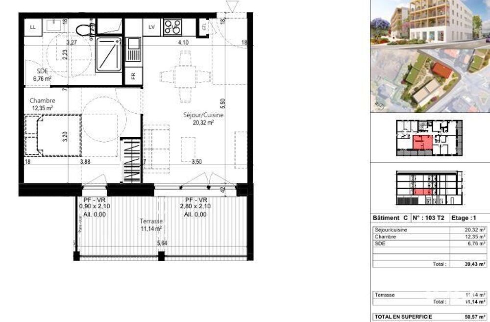 Vente Appartement 2 pièces