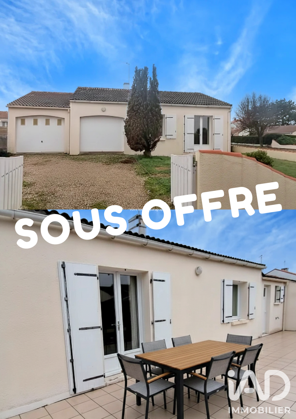 Vente Maison Vente Maison/villa 3 pièces Pornic