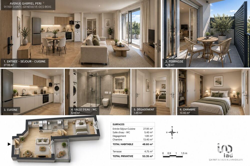 Vente Appartement Vente Appartement 2 pièces Sainte-geneviève-des-bois