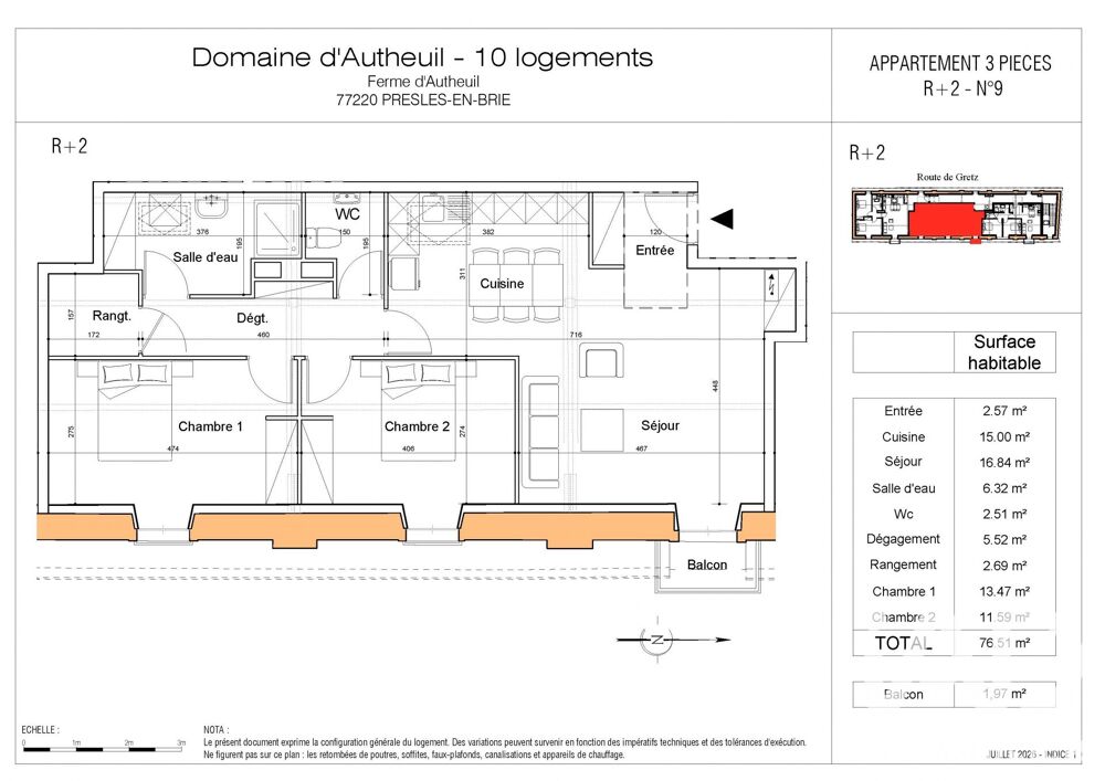 Vente Appartement 3 pièces