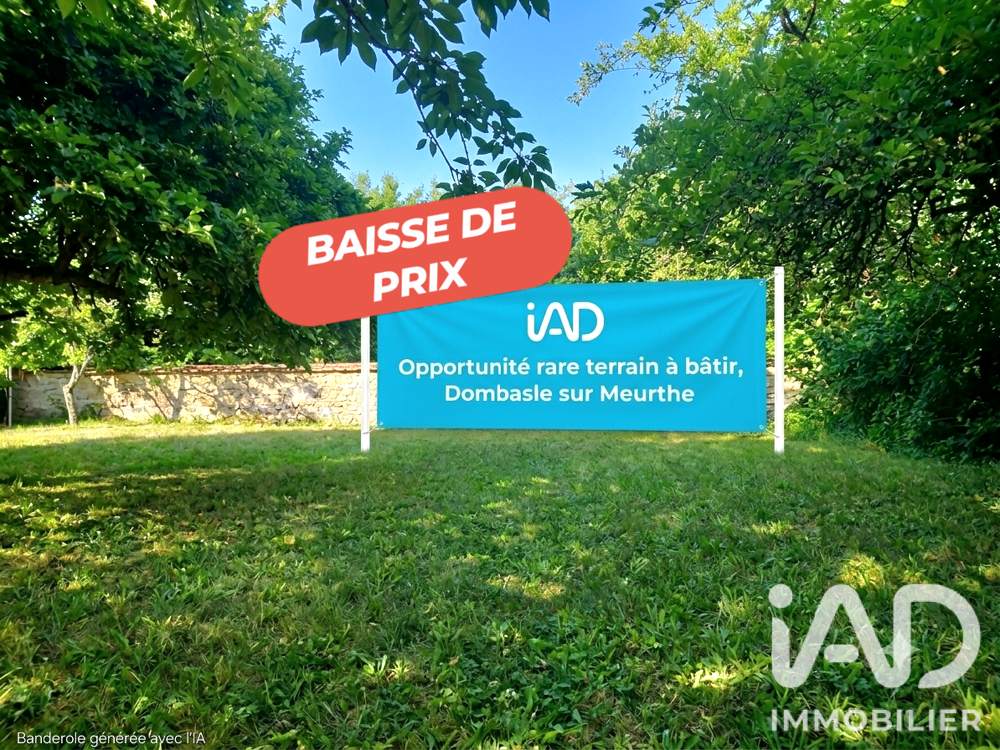 Vente Terrain Vente Terrain à bâtir 824 m&sup2; Dombasle-sur-meurthe