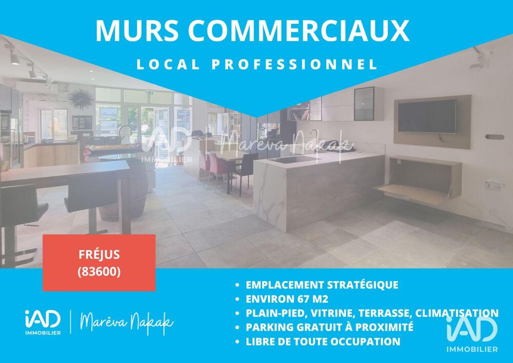   Vente Boutique/Local commercial 67 m&sup2; 