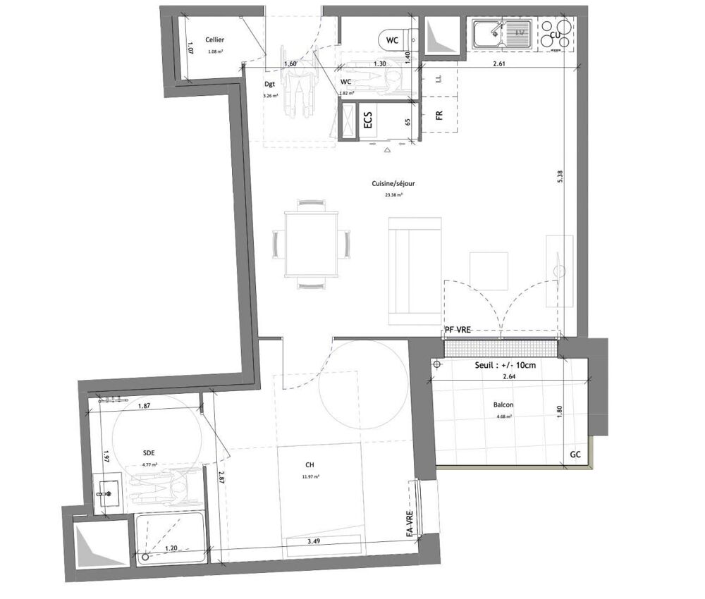 Vente Appartement Vente Appartement 2 pièces Saint-avé