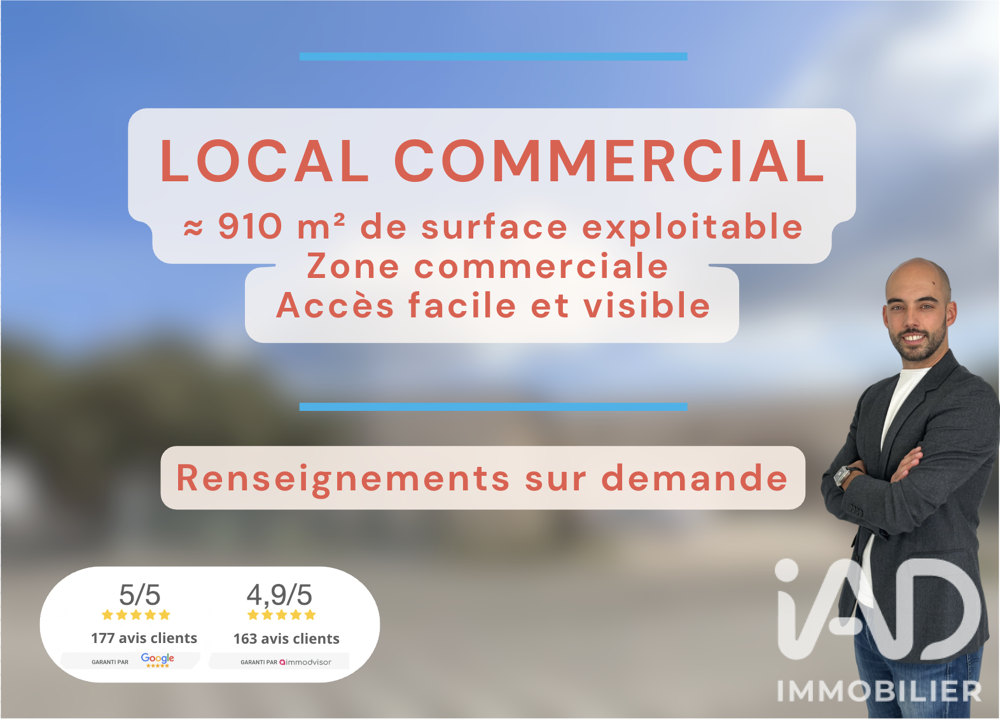   Vente Boutique/Local commercial 910 m&sup2; 