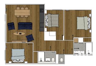  Appartement à vendre 4 pièces 86 m²
