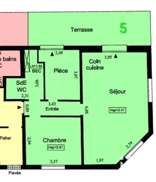  Appartement à vendre 3 pièces 50 m²