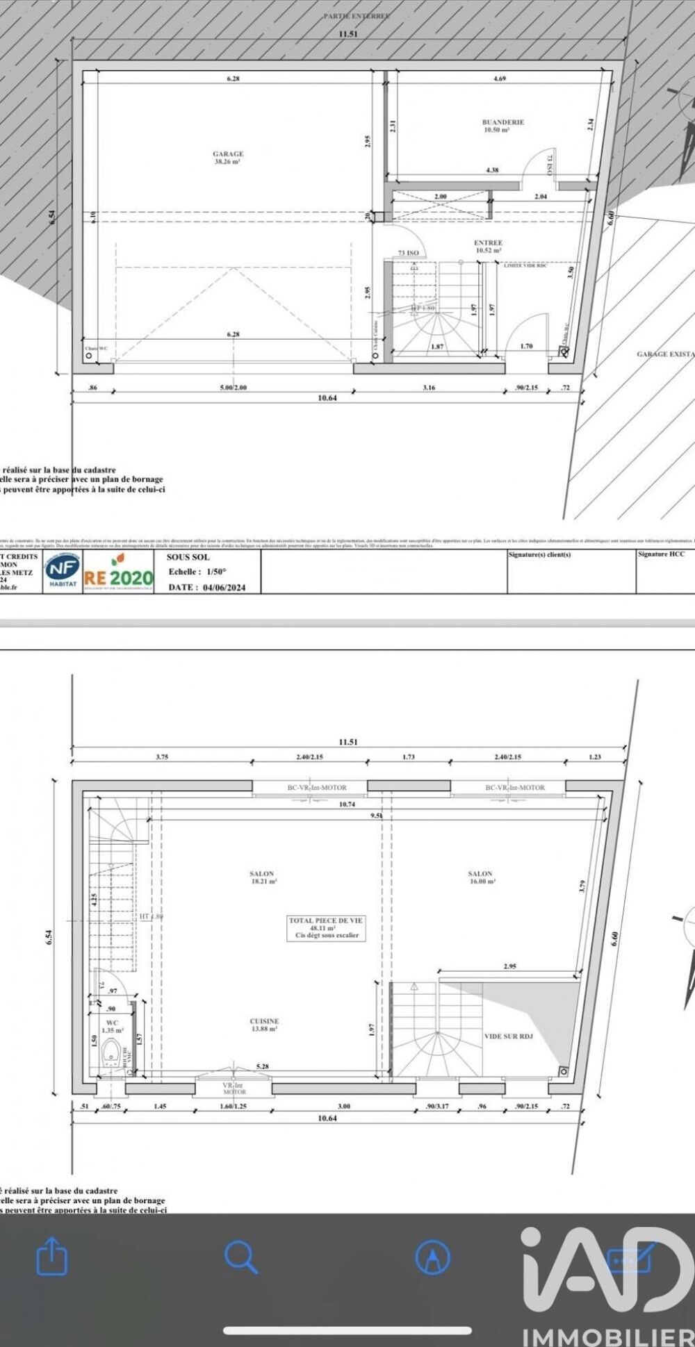 Vente Terrain Vente Terrain 969 m&sup2; Rombas