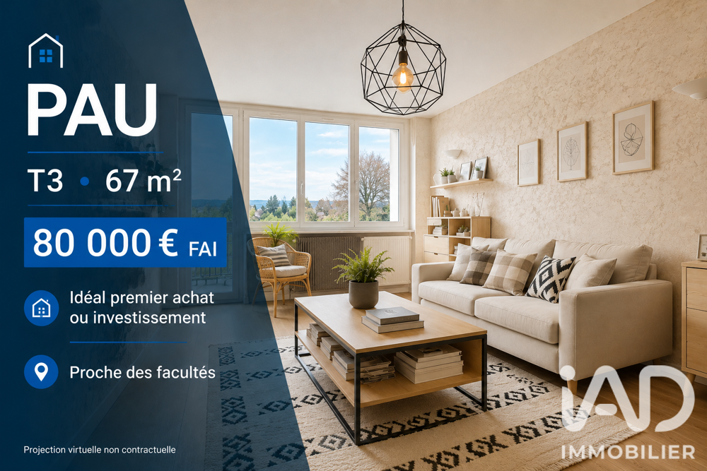 Vente Appartement 3 pièces