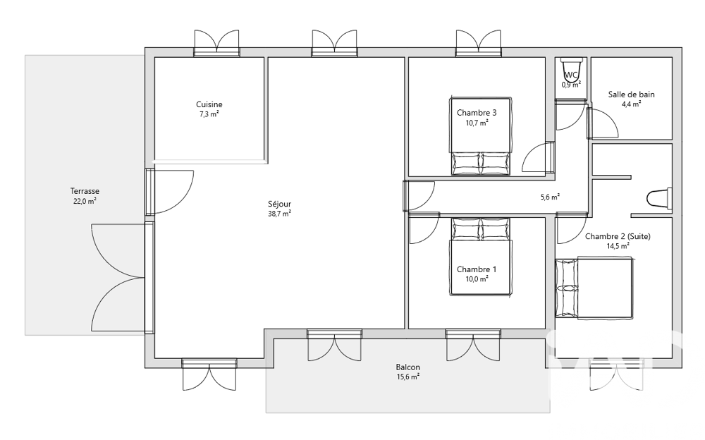 à vendre  Appartement Sanary-sur-Mer (83110)