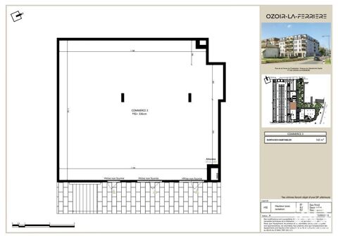   Vente Murs commerciaux 145 m&sup2; 