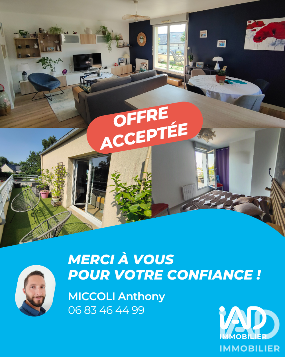 Vente Appartement 3 pièces