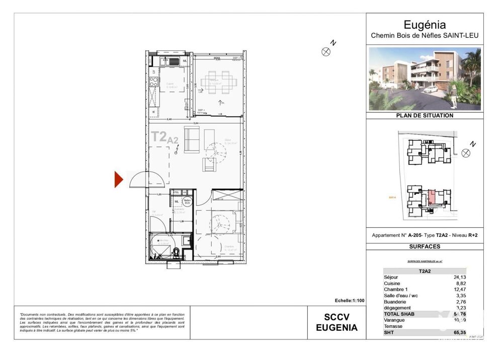 Vente Appartement 2 pièces