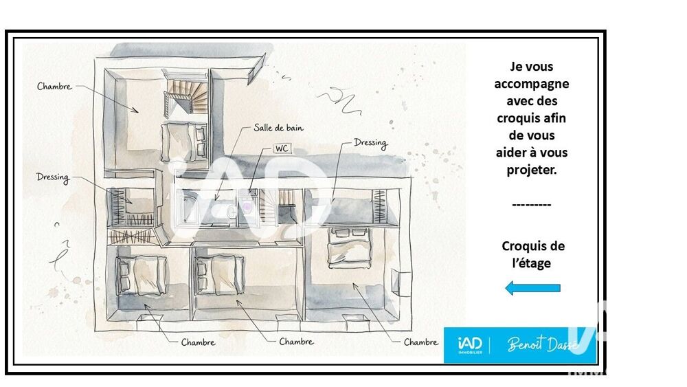vente Maison - 6 pièce(s) - 180 m² Le Horps (53640)