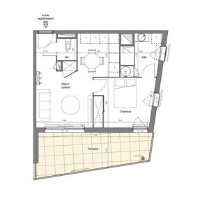  Appartement à vendre 2 pièces 43 m²