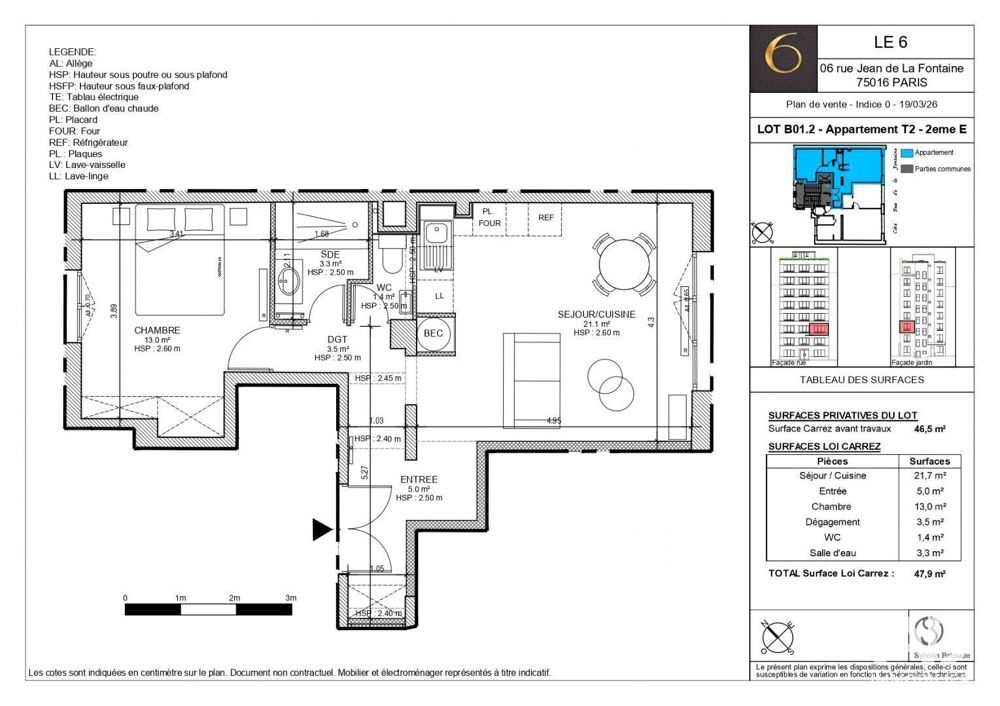 Vente Appartement Vente Appartement 2 pièces Paris 16