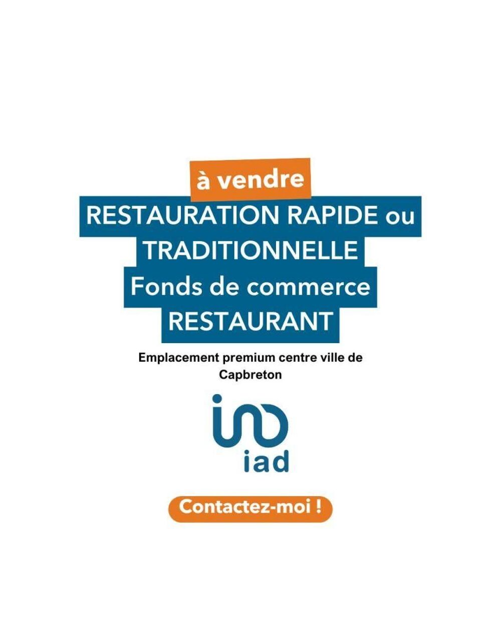   Vente Restauration rapide 55 m&sup2; 
