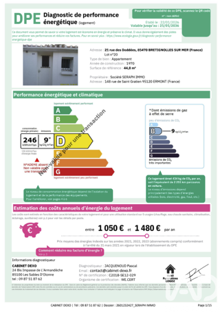  Maison � vendre 3 pi�ces 45 m�