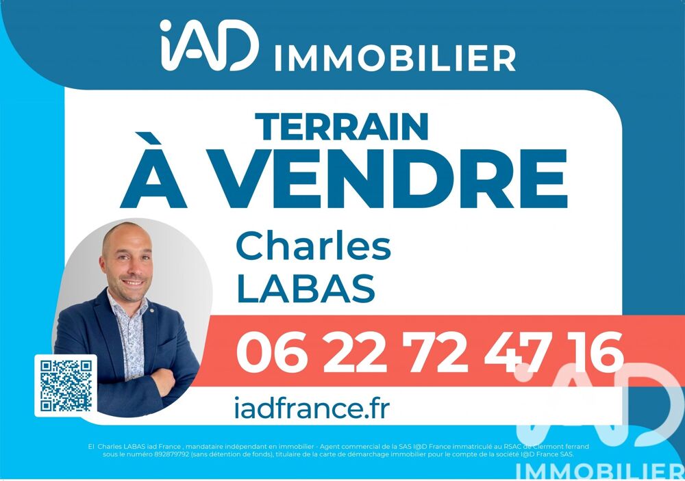 Vente Terrain Vente Terrain à bâtir 952 m&sup2; Volvic