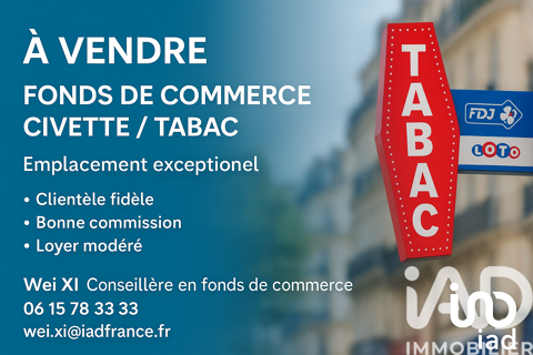 Vente Tabac/Loto/presse 18 m&sup2; 595000 75014 Paris