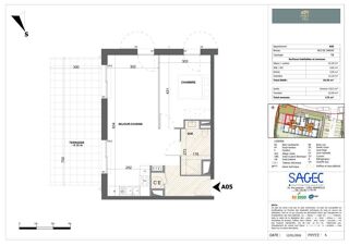  Appartement � vendre 2 pi�ces 44 m�