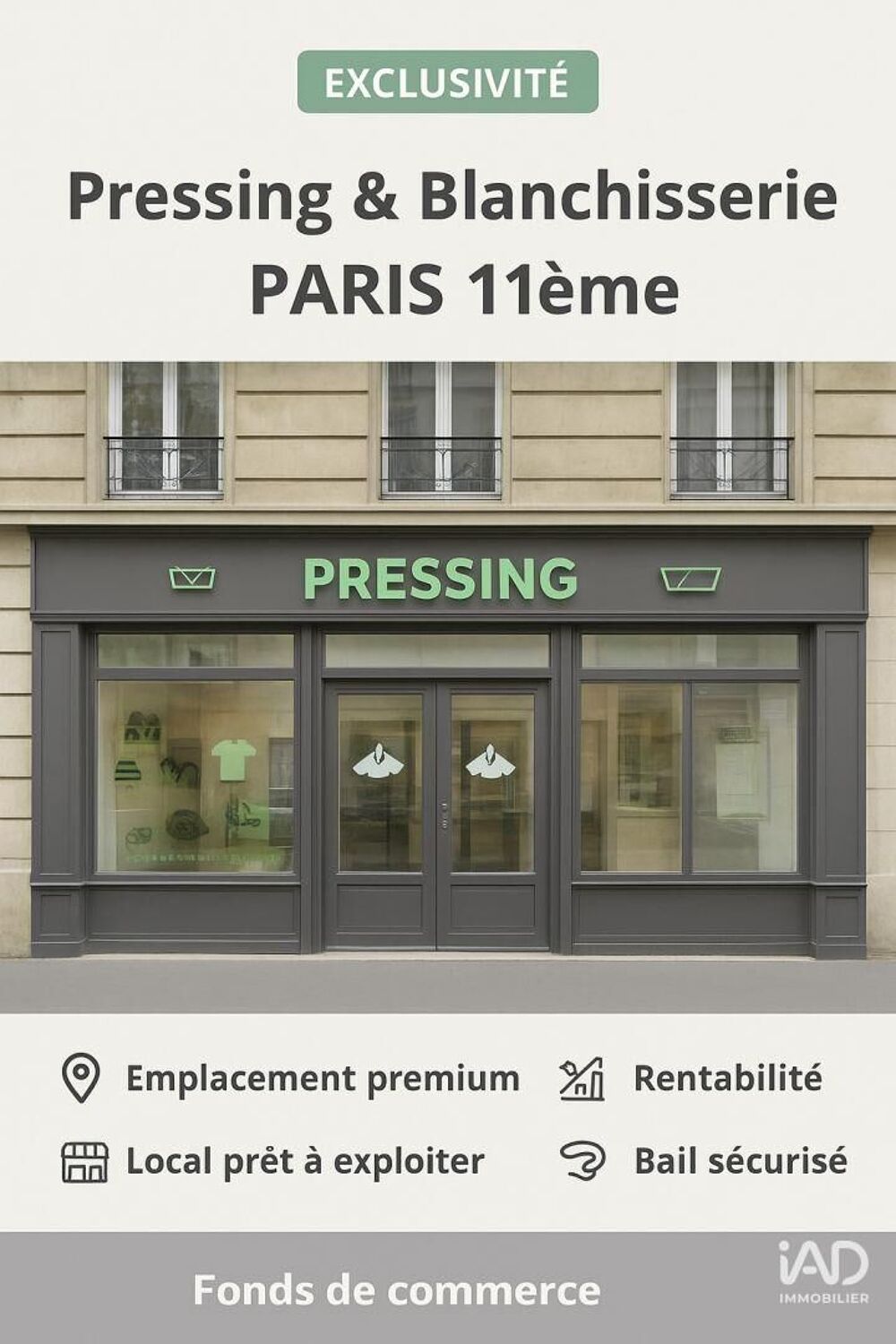   Vente Boutique/Local commercial 108 m&sup2; 
