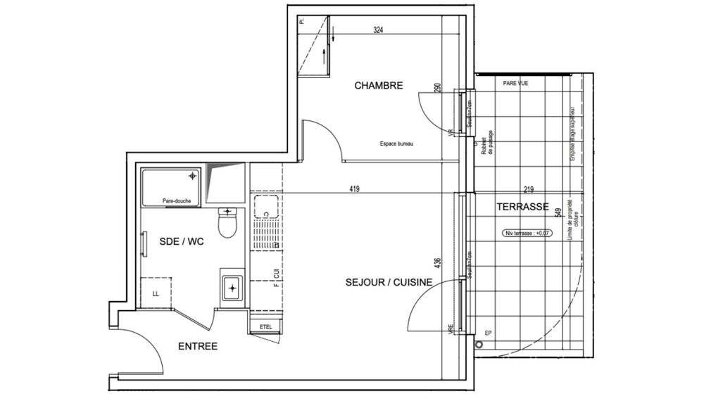 Vente Appartement 2 pièces