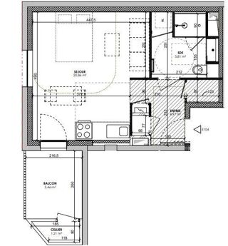  Appartement à vendre 1 pièce 31 m²