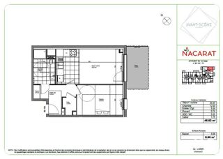  Appartement � vendre 2 pi�ces 46 m�