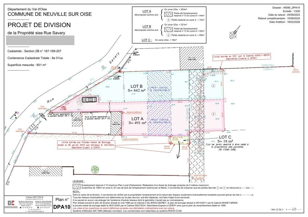 Vente Terrain Vente Terrain 491 m&sup2; Neuville-sur-oise