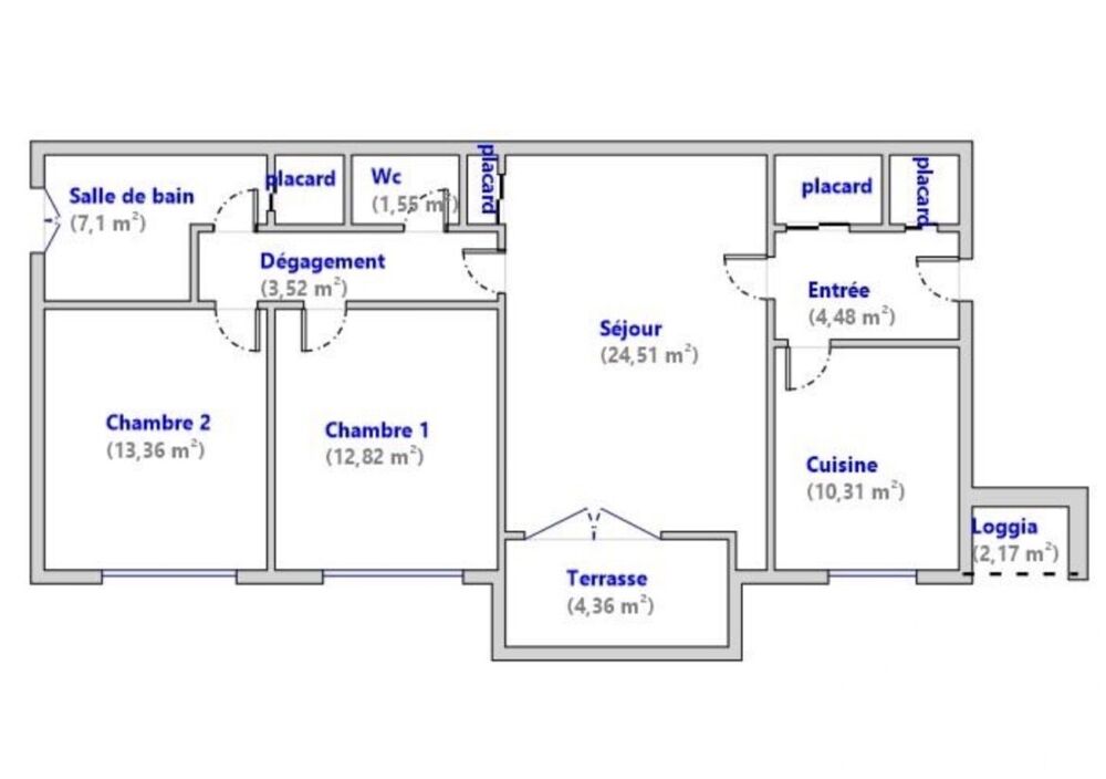 Vente Appartement 3 pièces