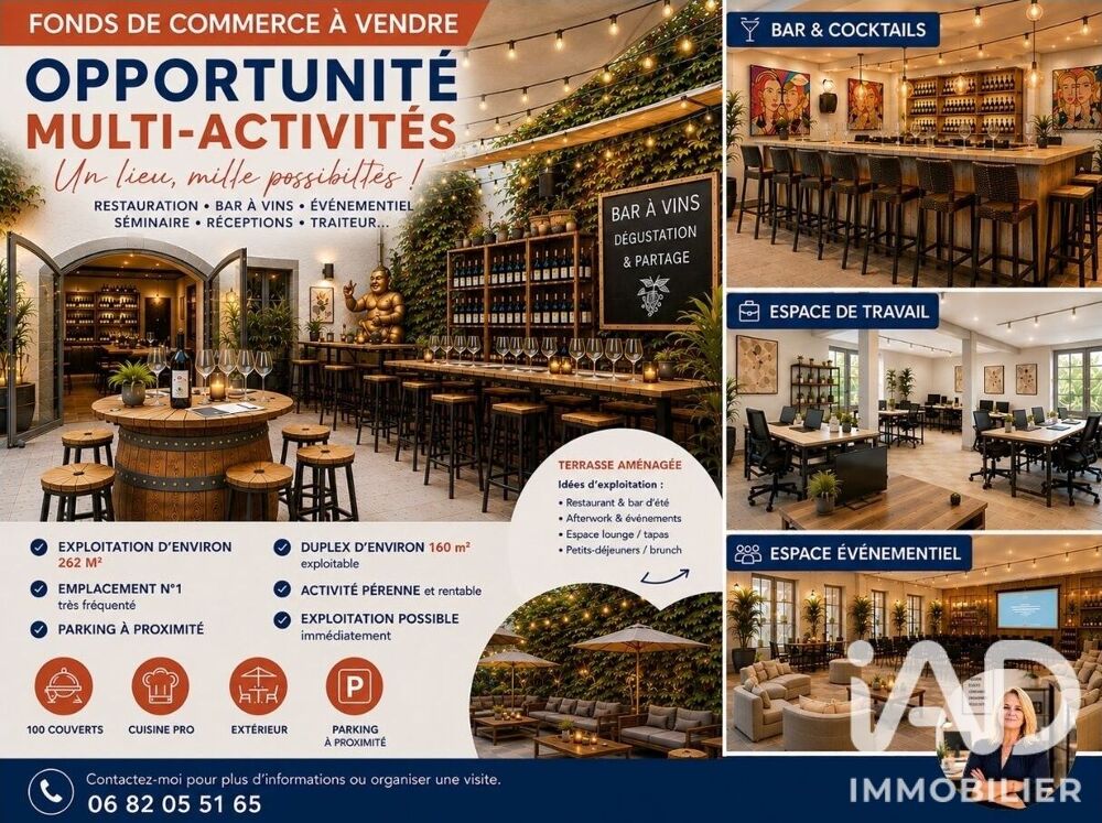   Vente Restaurant 300 m&sup2; 