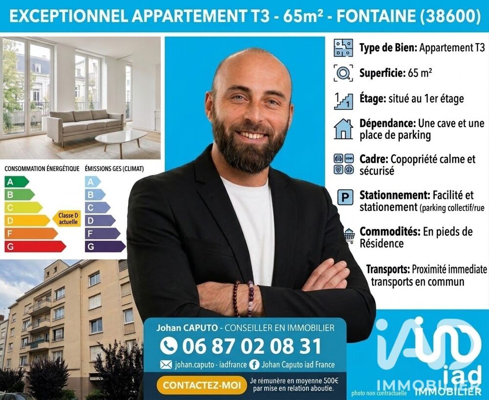 Vente Appartement Vente Appartement 3 pièces Fontaine