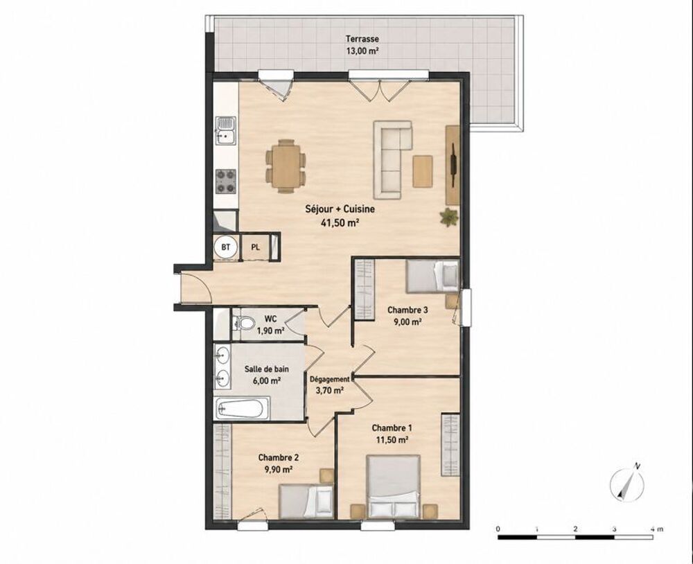 Vente Appartement Vente Appartement 4 pièces Martigues