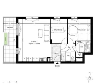  Appartement à vendre 3 pièces 65 m²