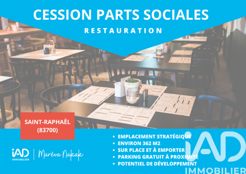 Vente Restaurant 362 m&sup2; 269500 83700 Saint-raphael