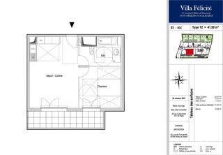  Appartement à vendre 2 pièces 41 m²
