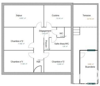  Appartement � vendre 4 pi�ces 75 m�