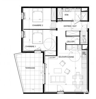  Appartement � vendre 3 pi�ces 77 m�